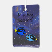 〔占星術の〕十二宮図魚座「私はあまりにも忙しさまよう。 メタルオーナメント (正面左)