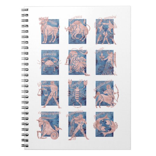 〔占星術の〕十二宮図12スターサインノートブック ノートブック (正面)