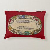 (占星術の)十二宮図1496年 アクセントクッション (裏面)
