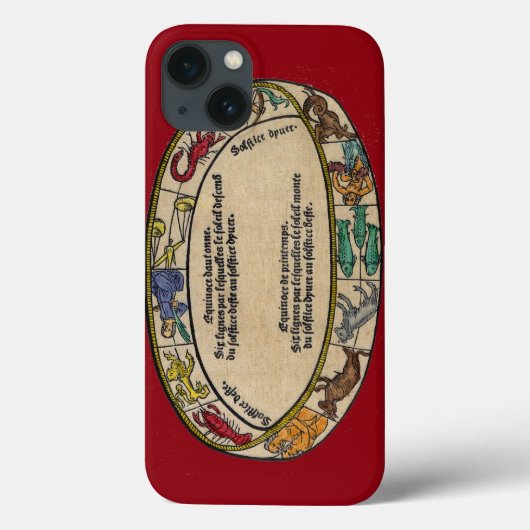 〔占星術の〕十二宮図1496年 Case-Mate iPhoneケース (裏面)