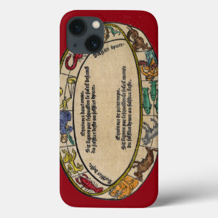(占星術の)十二宮図1496年 iPhone 13ケース