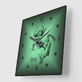 〔占星術の〕十二宮図~おうし座~占星術のシンボルや象徴~占星術~ スクエア壁時計 (傾斜)