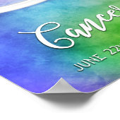 〔占星術の〕十二宮図：がん発生日 ポスター (角)