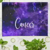 〔占星術の〕十二宮図：がん キッチンタオル (折り畳み)