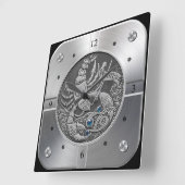 〔占星術の〕十二宮図～がん～天測～西天文学～ スクエア壁時計 (傾斜)