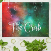 〔占星術の〕十二宮図：がん'The Crab' キッチンタオル (折り畳み)