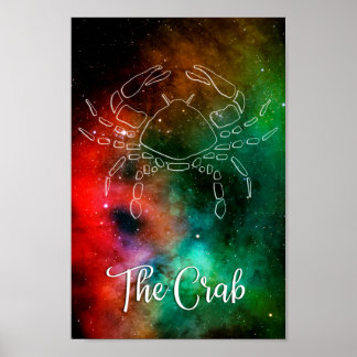 〔占星術の〕十二宮図：がん'The Crab' ポスター