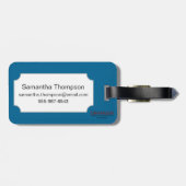 (占星術の)十二宮図: アクエリアス1482年 ラゲッジタグ (裏面横)