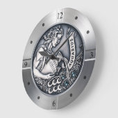 〔占星術の〕十二宮図～アクエリアス～天測～西星占い ラージ壁時計 (傾斜)