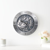 〔占星術の〕十二宮図～アクエリアス～天測～西星占い ラージ壁時計 (ホーム)