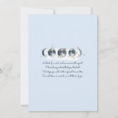 〔占星術の〕十二宮図·オーバー·ザ·ムーン·ベイビー·シャワー 招待状 (裏面)