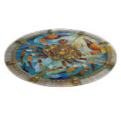 〔占星術の〕十二宮図 – カニがん カッティングボード (角)