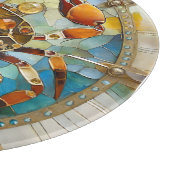 〔占星術の〕十二宮図 – カニがん カッティングボード (角)