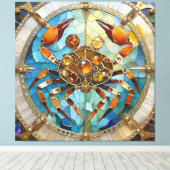 〔占星術の〕十二宮図 – カニがん キャンバスプリント (インサイチュ (ウッドフロア))