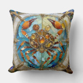 〔占星術の〕十二宮図 – カニがん クッション (正面)