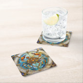 〔占星術の〕十二宮図 – カニがん スクエアペーパーコースター (インサイチュ)