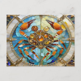 〔占星術の〕十二宮図 – カニがん ポストカード