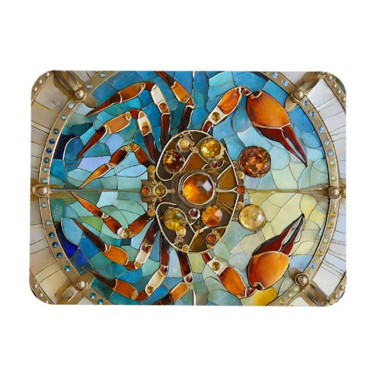 〔占星術の〕十二宮図 – カニがん マグネット (横)