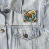 〔占星術の〕十二宮図 – カニがん 缶バッジ (インサイチュ)