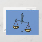 〔占星術の〕十二宮図：カラーのライブラリ ポストカード (正面/裏面)