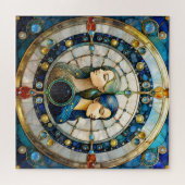 〔占星術の〕十二宮図 – ジェミニザツインズ ジグソーパズル (横)