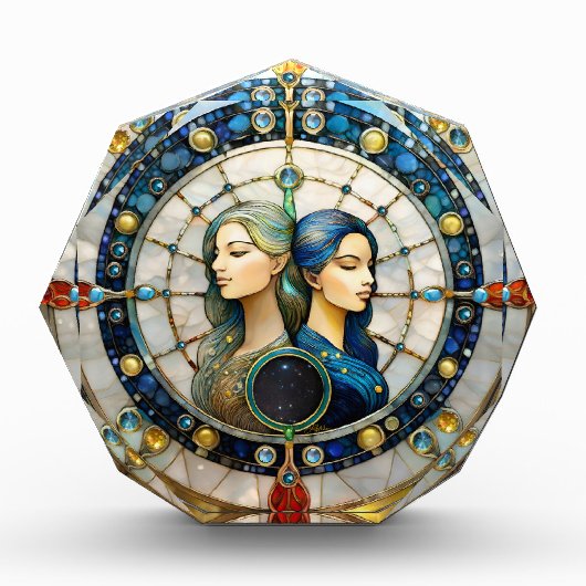 〔占星術の〕十二宮図 – ジェミニザツインズ フォトブロック (正面)