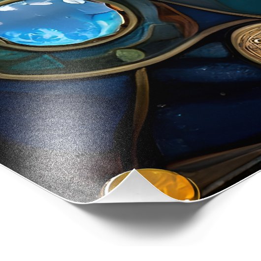 〔占星術の〕十二宮図 – ジェミニザツインズ フォトプリント (角)