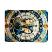 〔占星術の〕十二宮図 – ジェミニザツインズ マグネット (横)