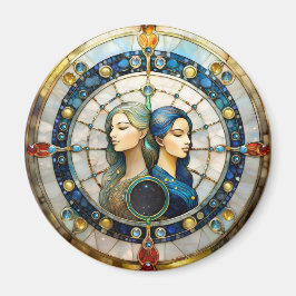 〔占星術の〕十二宮図 – ジェミニザツインズ マグネット