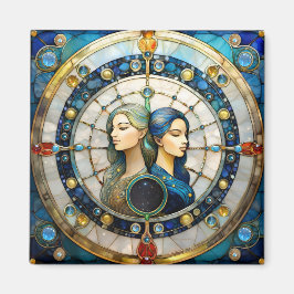 〔占星術の〕十二宮図 – ジェミニザツインズ マグネット