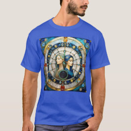 〔占星術の〕十二宮図 – ジェミニザツインズ Tシャツ