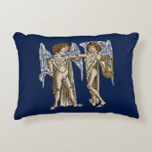 (占星術の)十二宮図: ジェミニ1482年 アクセントクッション (正面)