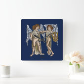 (占星術の)十二宮図: ジェミニ1482年 スクエア壁時計 (ホーム)