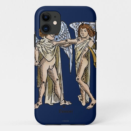 (占星術の)十二宮図: ジェミニ1482年 Case-Mate iPhoneケース (裏面)