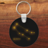 〔占星術の〕十二宮図 – ジェミニ キーホルダー (正面)