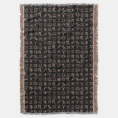 〔占星術の〕十二宮図 スローブランケット (正面縦)