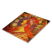 (占星術の)十二宮図 タイル (側面)