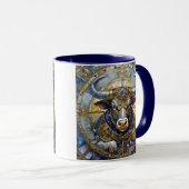 〔占星術の〕十二宮図 – タウラスザブル マグカップ (正面右)