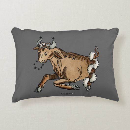 (占星術の)十二宮図: トーラス1482年 アクセントクッション (正面)