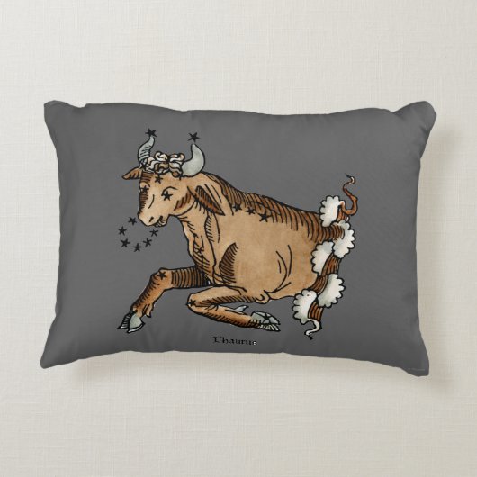 (占星術の)十二宮図: トーラス1482年 アクセントクッション (裏面)