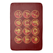 〔占星術の〕十二宮図 バスマット (正面縦)