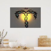 〔占星術の〕十二宮図 ポスター (キッチン)