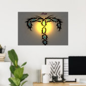 〔占星術の〕十二宮図 ポスター (ホームオフィス)