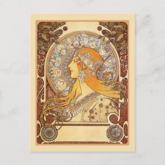 〔占星術の〕十二宮図 ポストカード (正面)