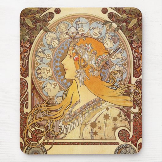 (占星術の)十二宮図 マウスパッド (正面)