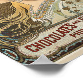 〔占星術の〕十二宮図:ミュシャアイコニックアールヌーボー最高傑作 ポスター (角)