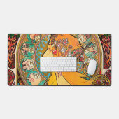 〔占星術の〕十二宮図、ミュシャ デスクマット (キーボード&マウス)