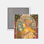 〔占星術の〕十二宮図、ミュシャ マグネット (正面/裏面)