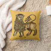 (占星術の)十二宮図: レオ1482年 クッション (ブランケット)