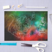 〔占星術の〕十二宮図：レオ「ライオン」 薄葉紙 (クラフト)